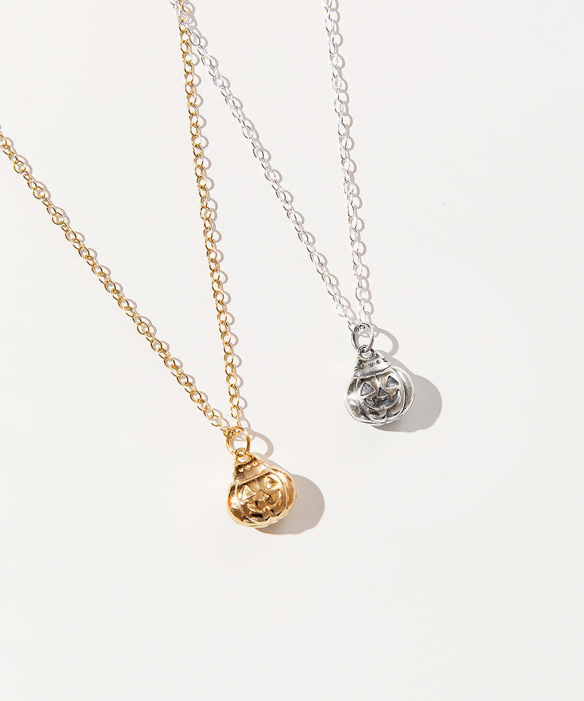 Gold Vermeil Sphere Charm Necklace