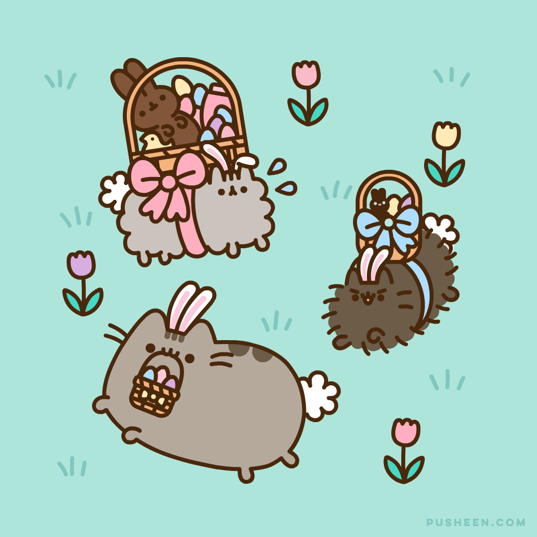 Pusheen's Easter Basket