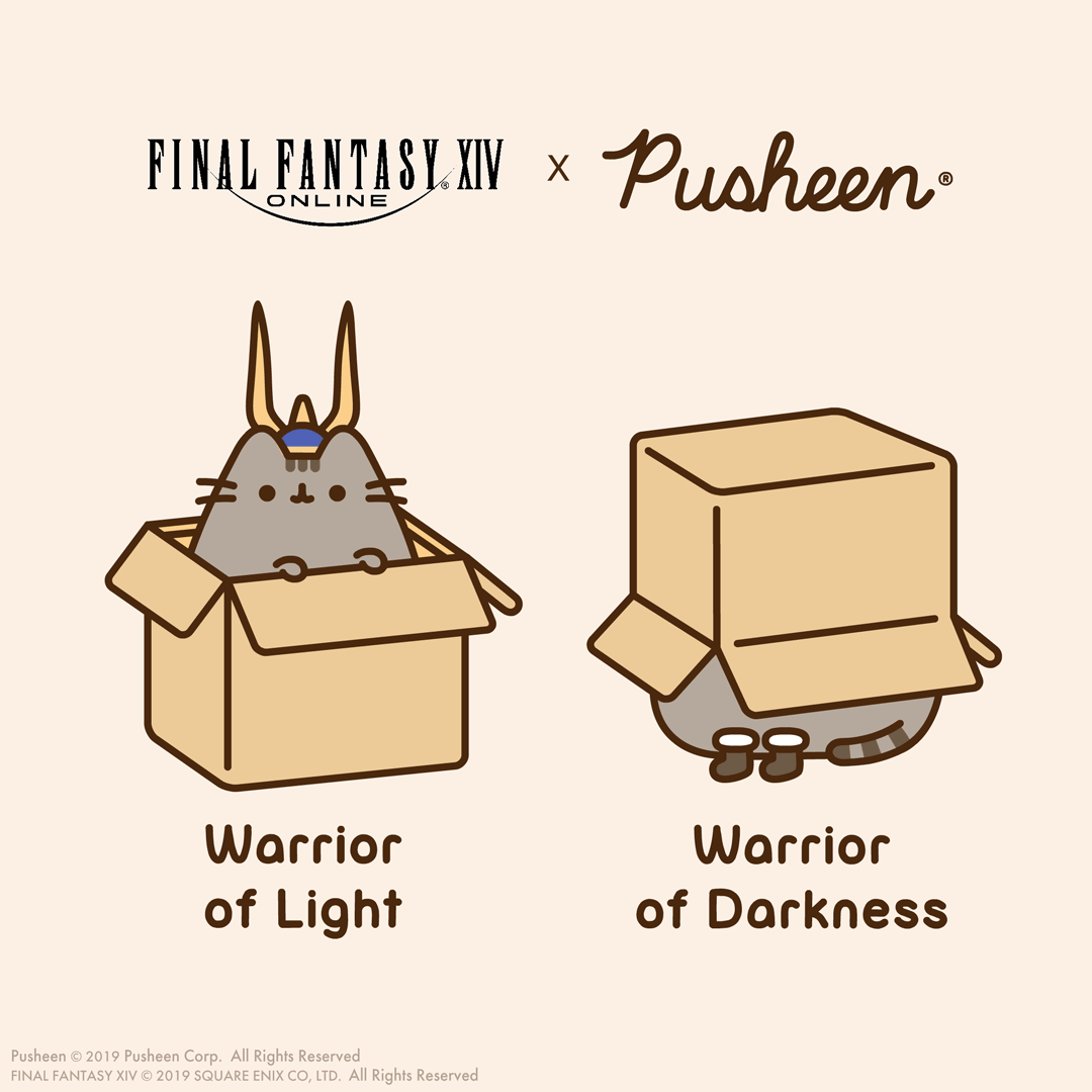 Final Fantasy XIV x Pusheen: Warriors of Light & Darkness