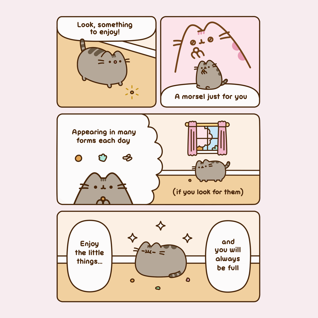 Pusheen enjoy the little things