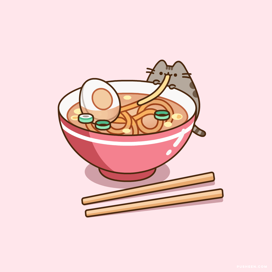 Pusheen vs. Noodle