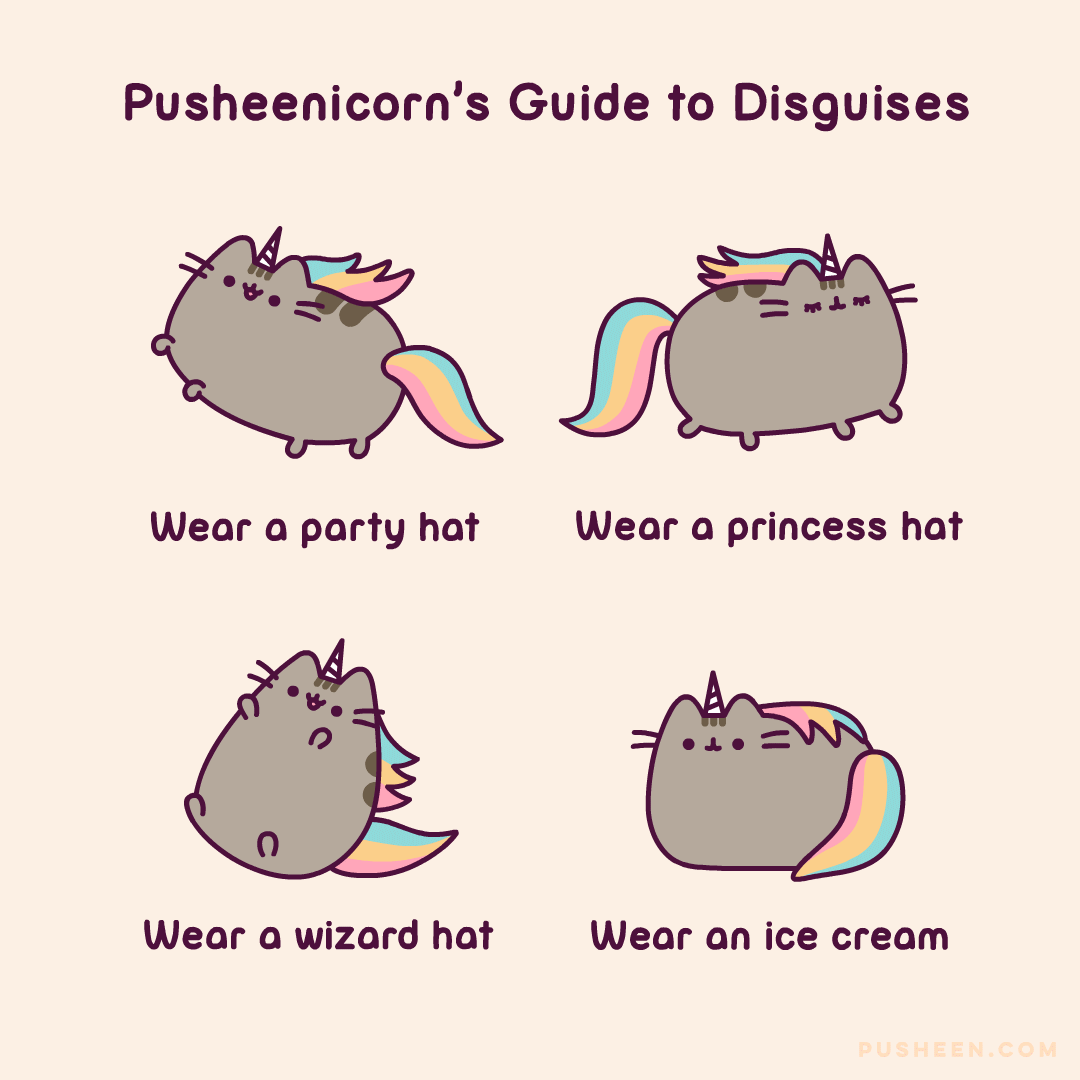 Pusheen's Guide to Disguises