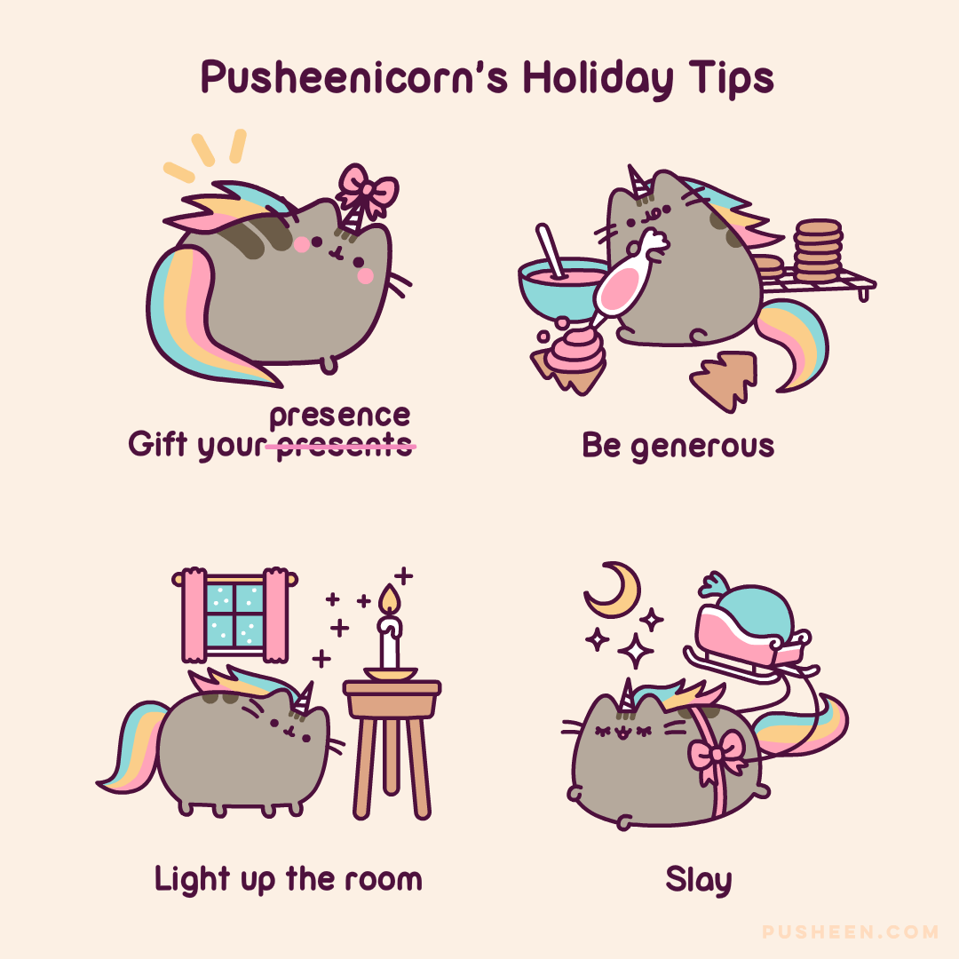 Pusheenicorn's Holiday Tips