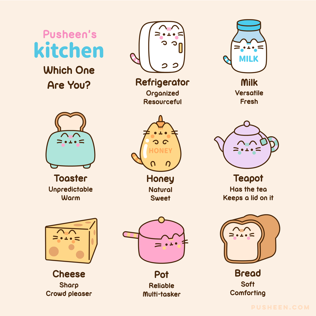 Pusheen's Kitchen: Which One Are You?