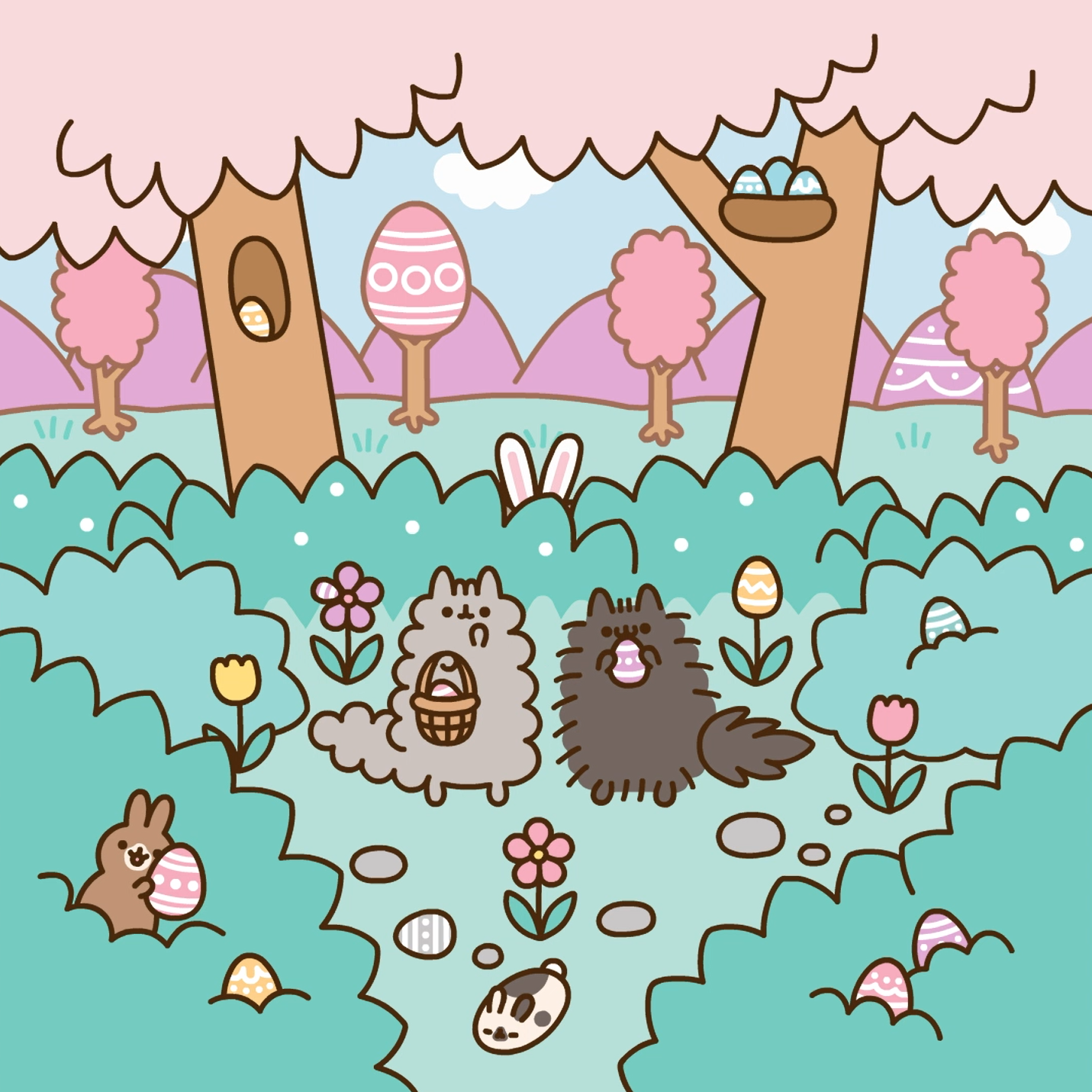 Pusheen's Easter Egg Hunt