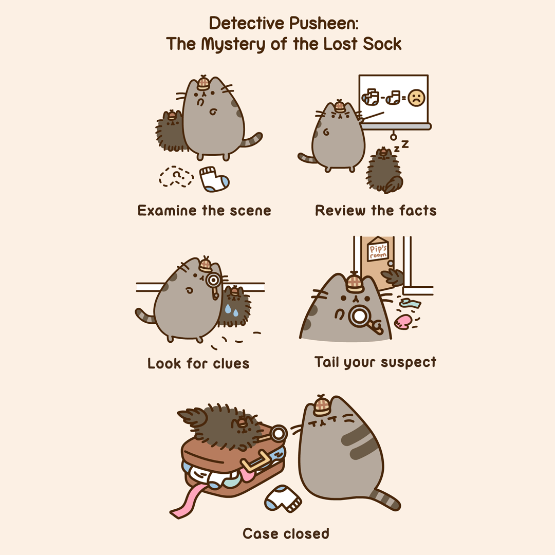 Detective Pusheen: The Mystery of The Lost Sock
