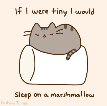 If I Were Tiny I Would Sleep on a Marshmallow