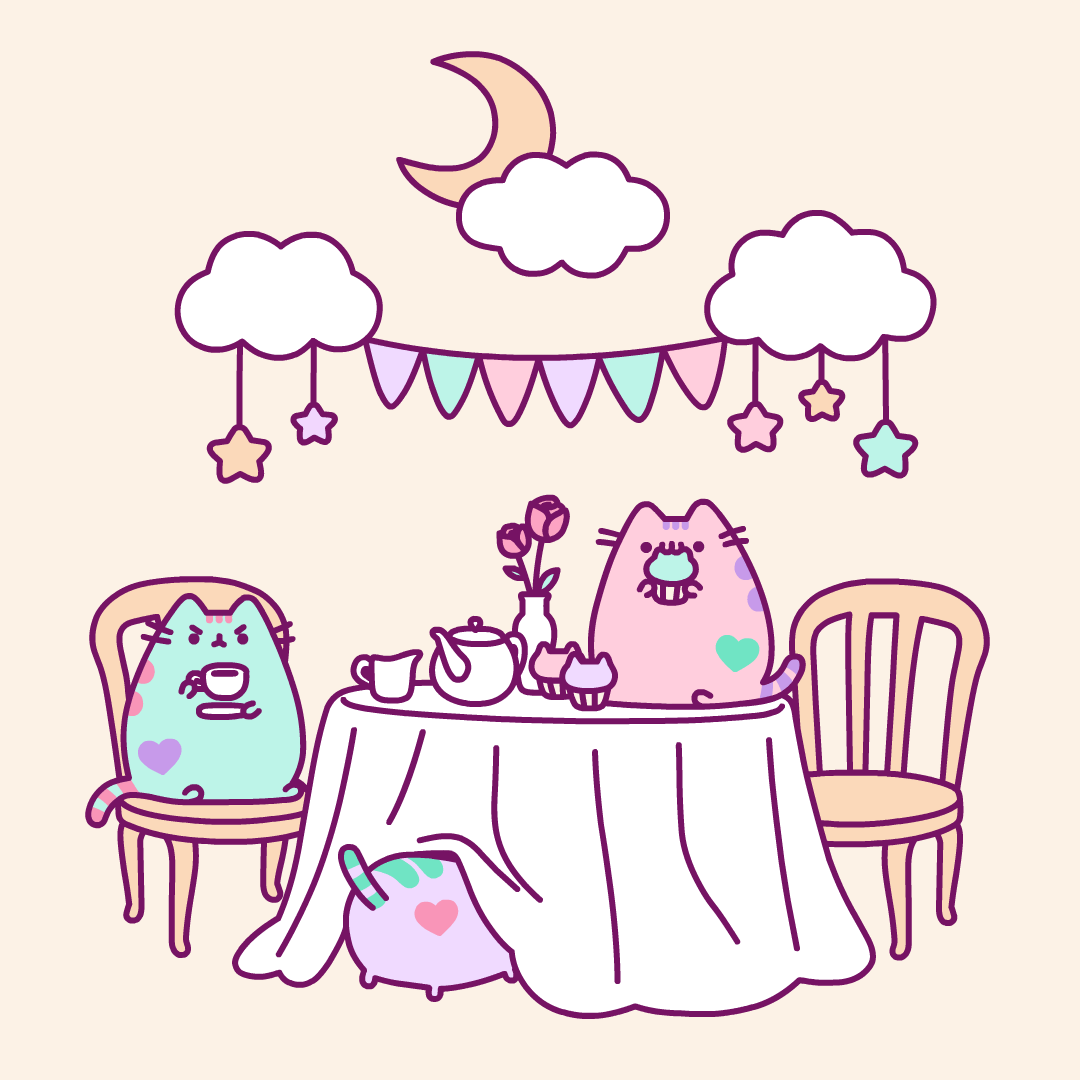 Pastel Pusheen Tea Party