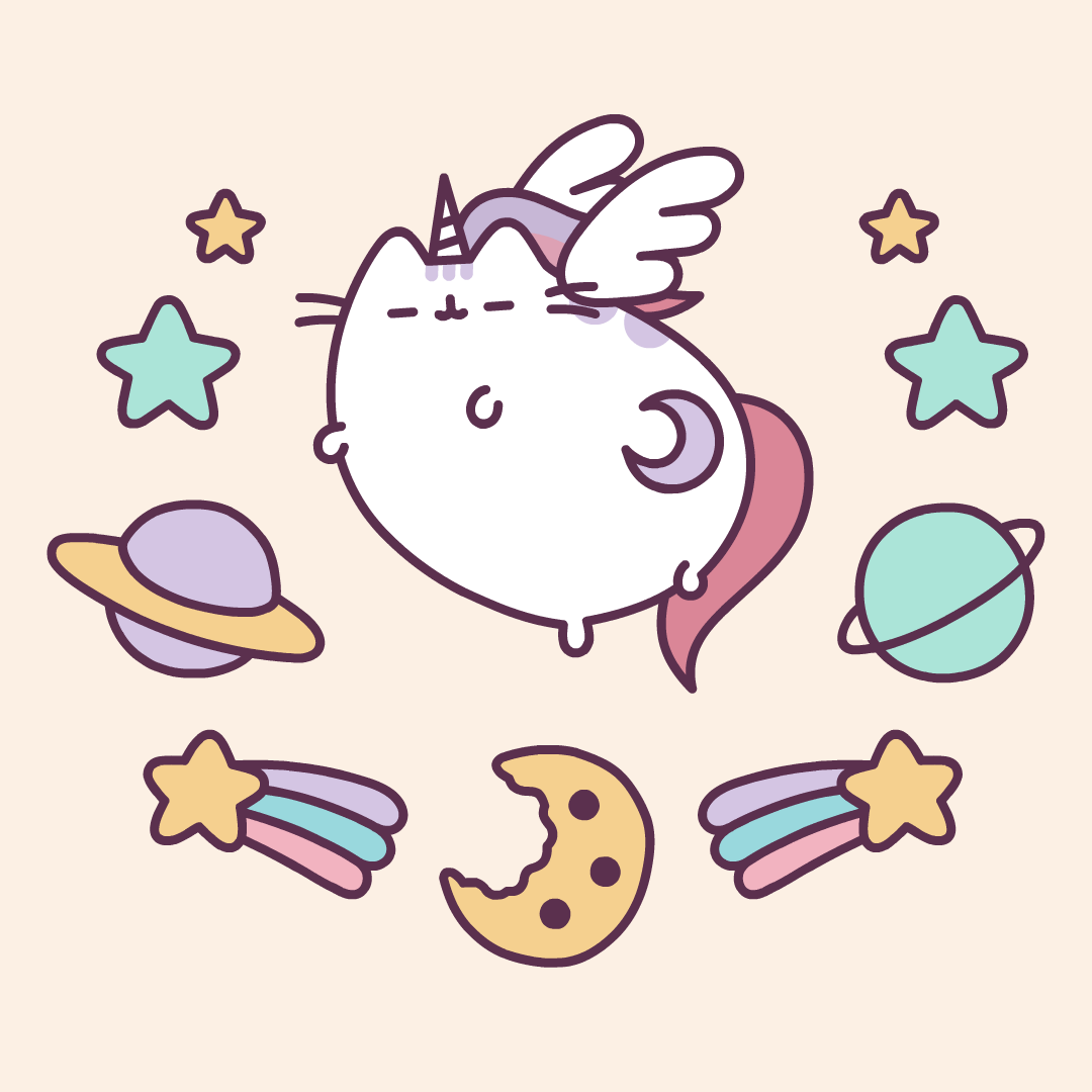 Pusheenicorn Flying