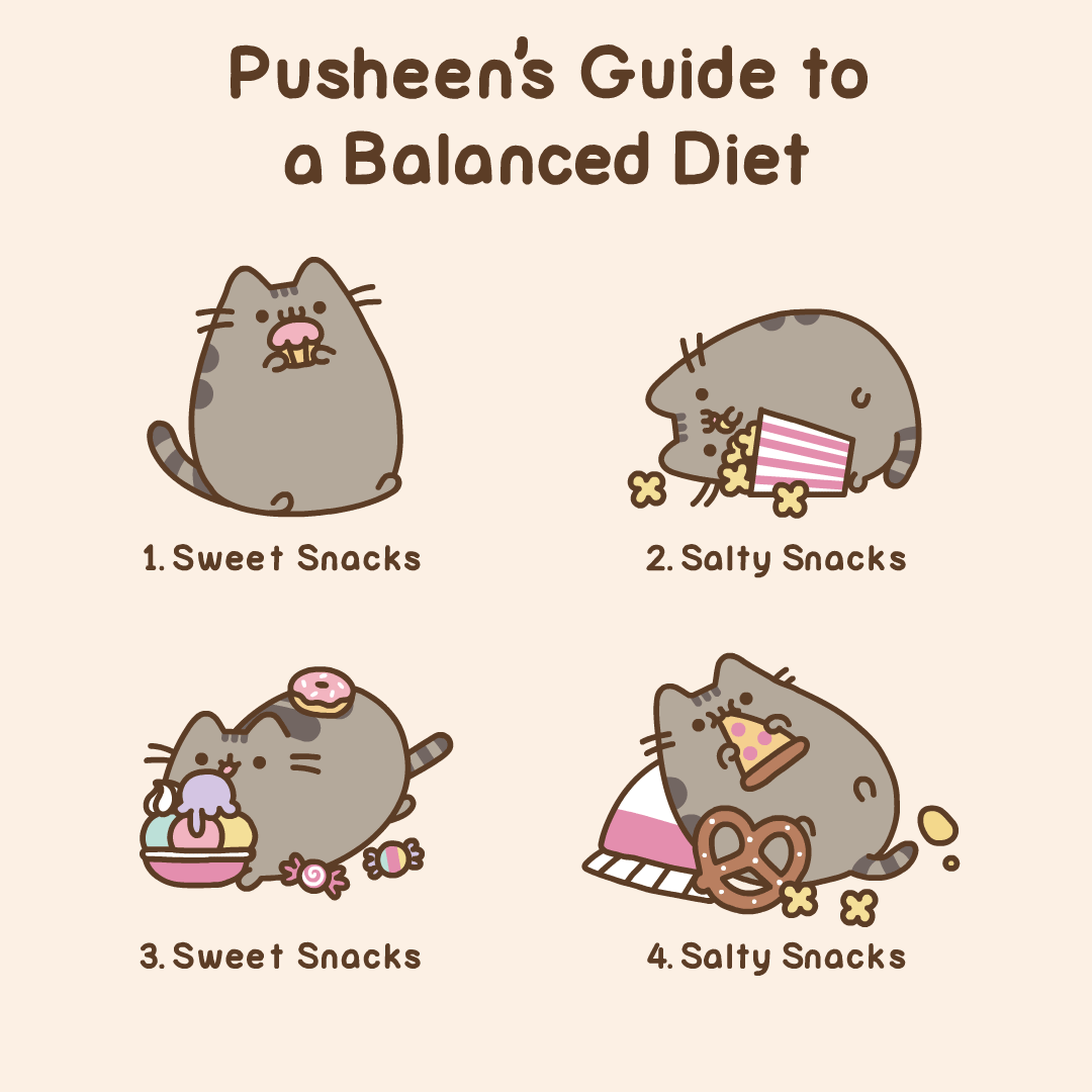 Pusheen's Guide to a Balanced Diet
