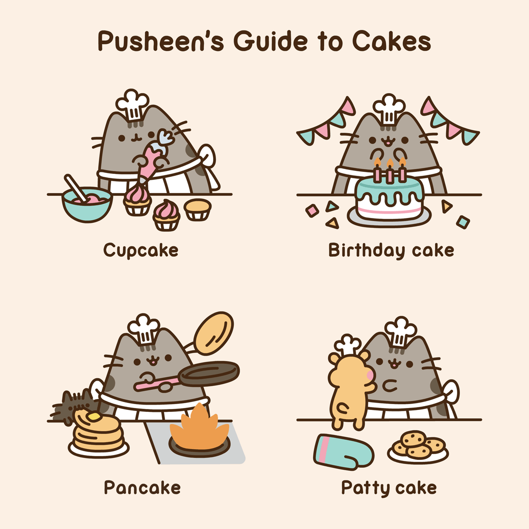Pusheen's Guide to Cakes