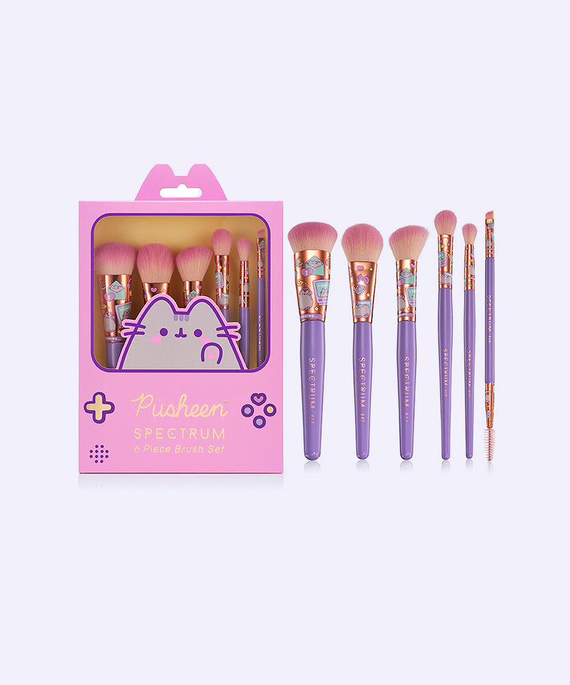 Gaming Pusheen 6-Piece Makeup Brush Set