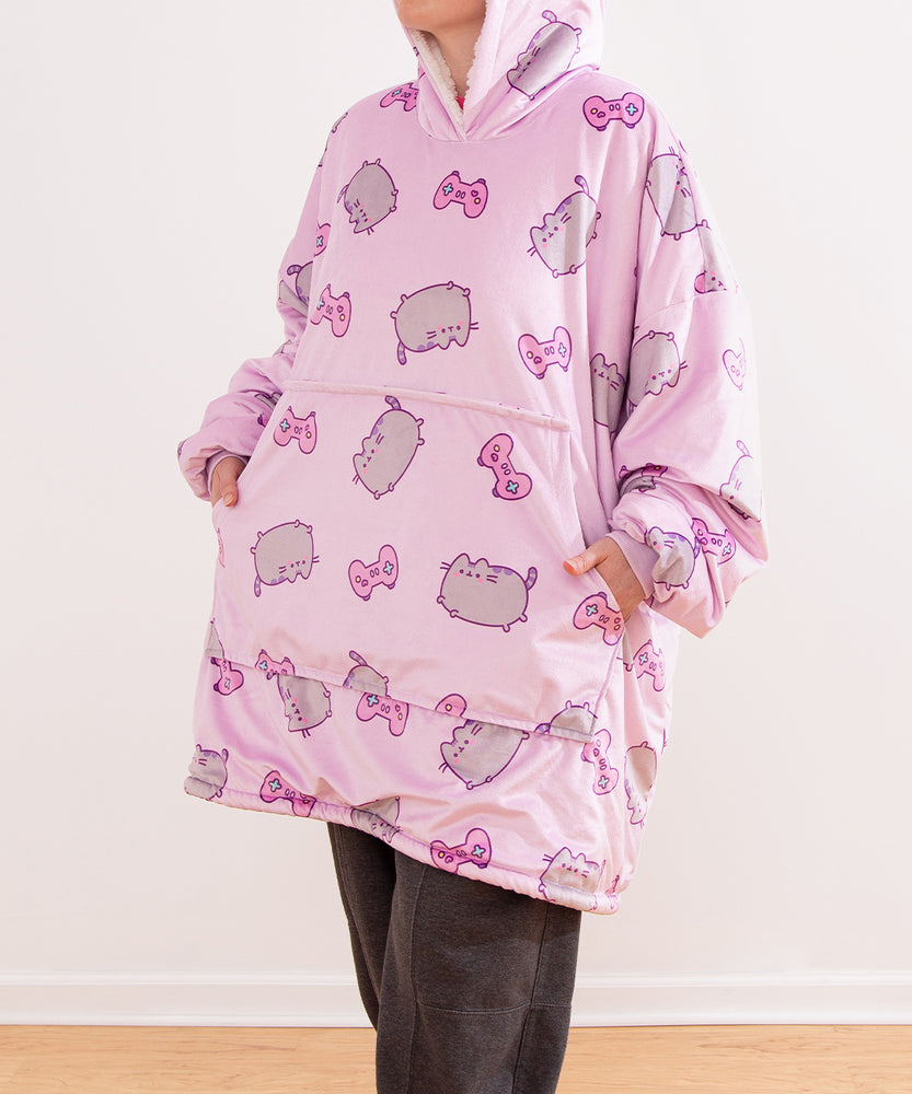 Gamer Pusheen Wearable Blanket Hoodie