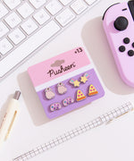 Gaming Pusheen 4-Pack Stud Earrings Set