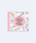 Front cover of the Mini Coloring Cuteness: A Pusheen Coloring & Activity book with pastel designs on a light pink background.