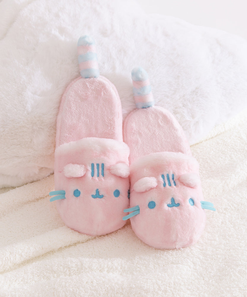 Pink Dreamsheen Plush Slippers