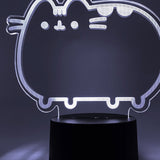 Close-up of the acrylic plate on the Pusheen Otaku Lamp.