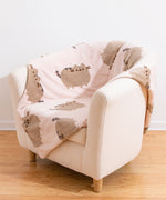 Pusheen Patterned Plush Blanket