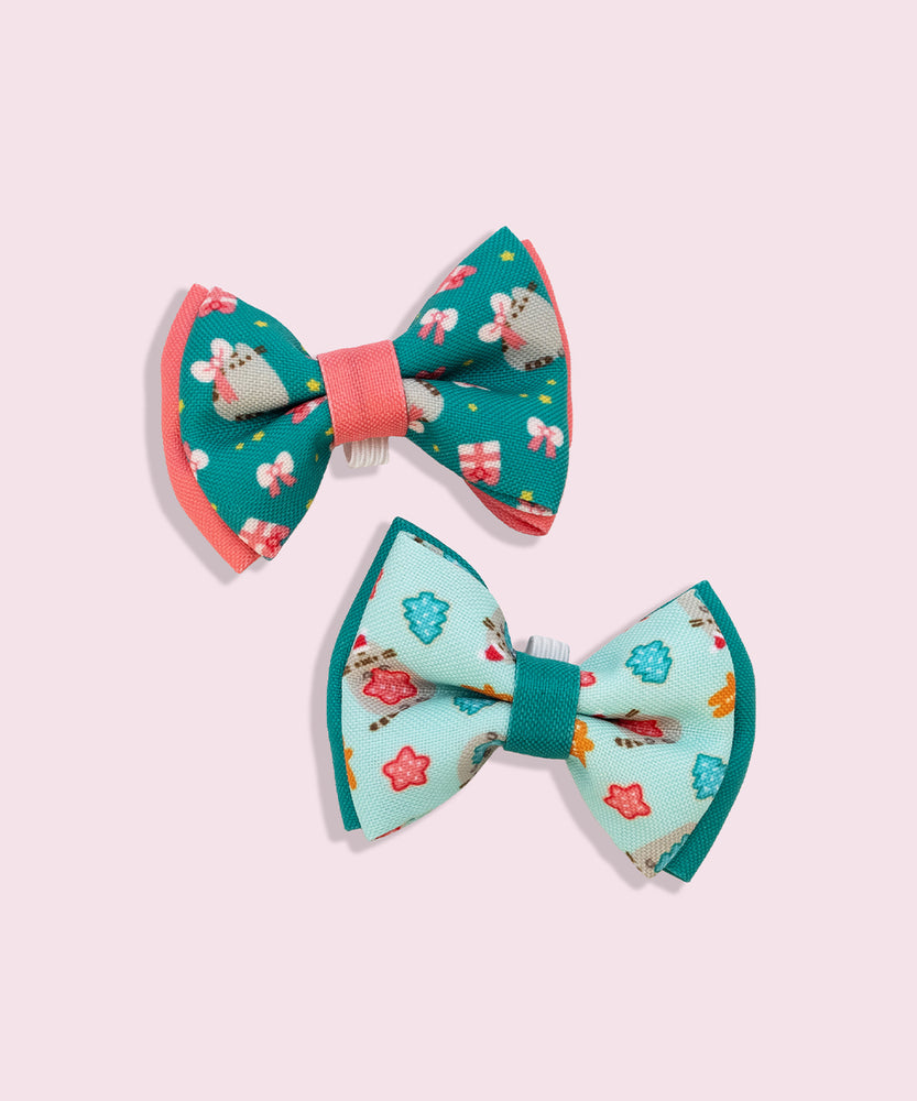 Pusheen Pet Holiday Collar Bows 2-Pack