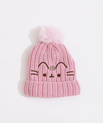 ISOGucci Soft Pink Knit Hat Teensy Top Knot Hat - WoolenCottage main image 4