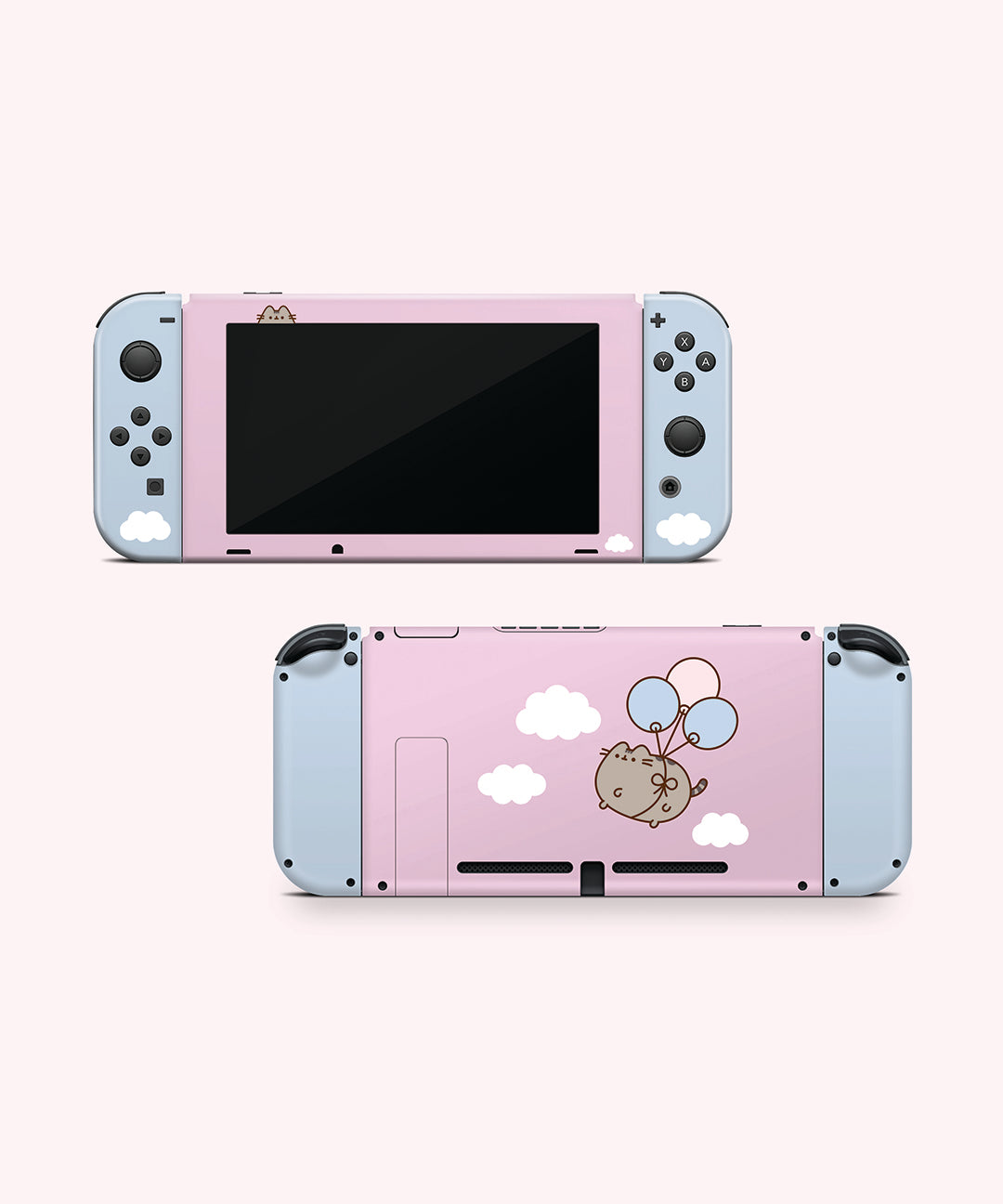 Pusheen Balloons Nintendo Switch Skin