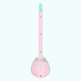 Alternate view of the back of the Pusheen Otamatone where the musical note shaped top cannot be seen.