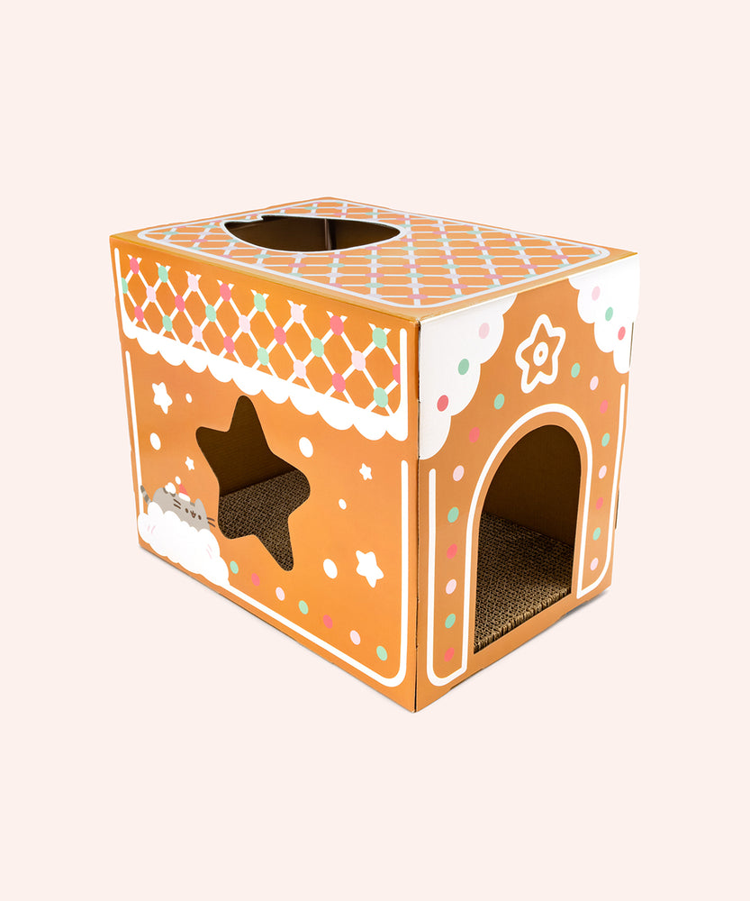 Pusheen Pet Gingerbread House Scratcher Pusheen Shop