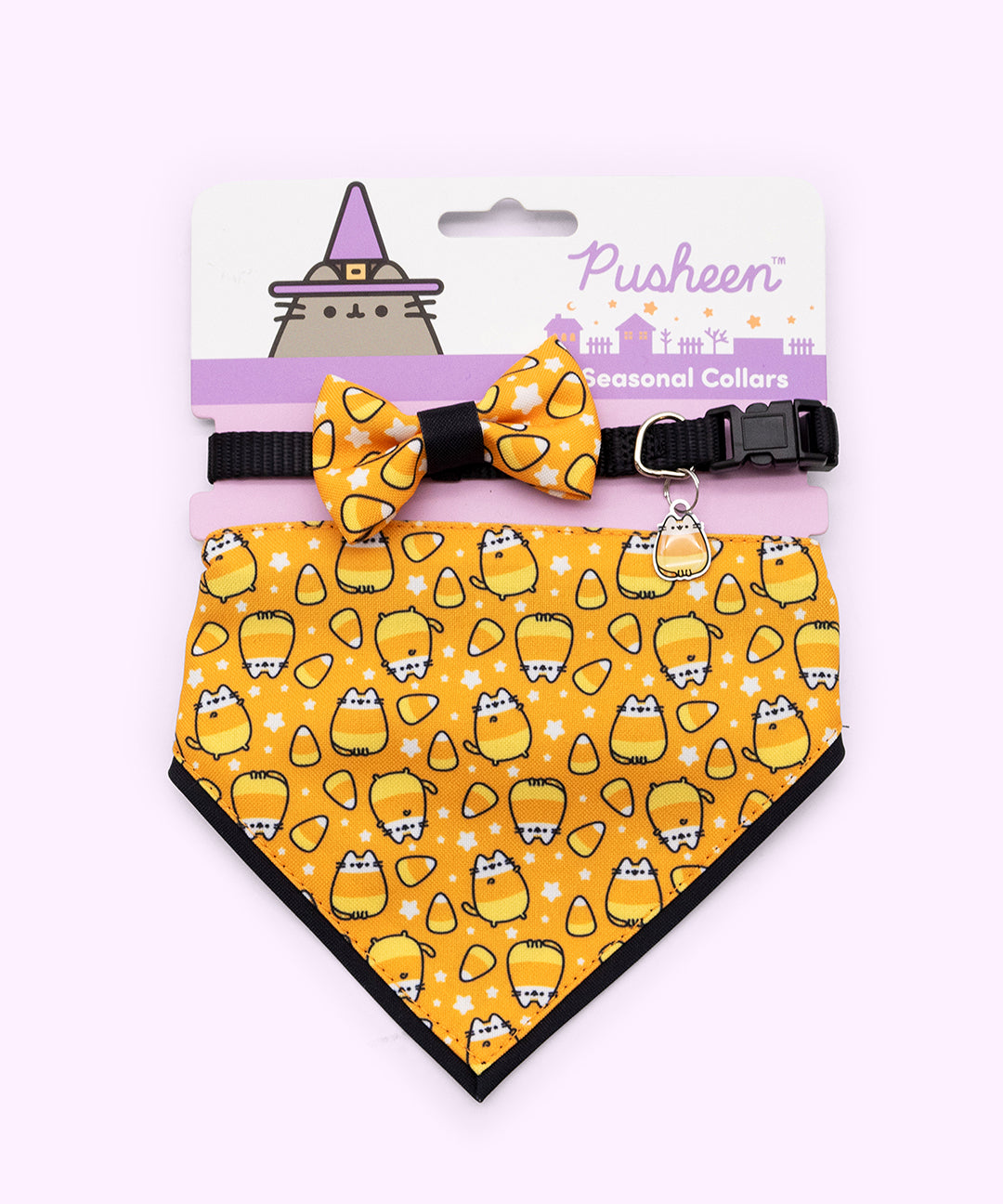 Pusheen Pet Halloween Candy Collar Bandana Set