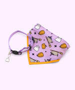 Pusheen Pet Halloween Collar & Bandana Set