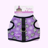 Halloween Pet Harness in its Pusheen packaging that says "Mummy Harness" and features a graphic of Pusheen the Cat wearing a purple witch hat.