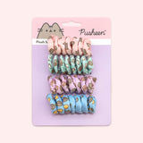 Pusheen Pet Spiral Toys 4-pack attached to its pink and purple paper backing card.