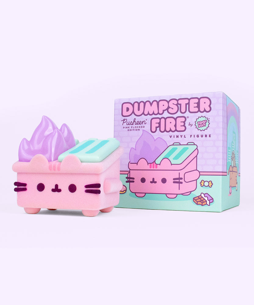 Pusheen Pink Dumpster Fire Vinyl Figure