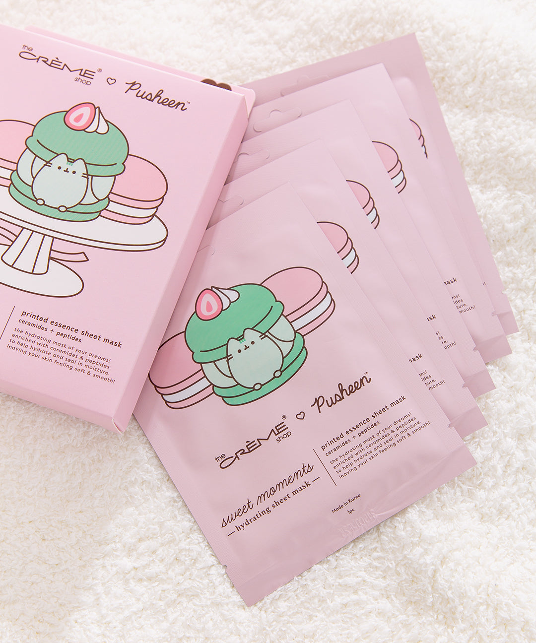 Five individual sheet masks included in the Sweets Sheet Mask 5-pack set.