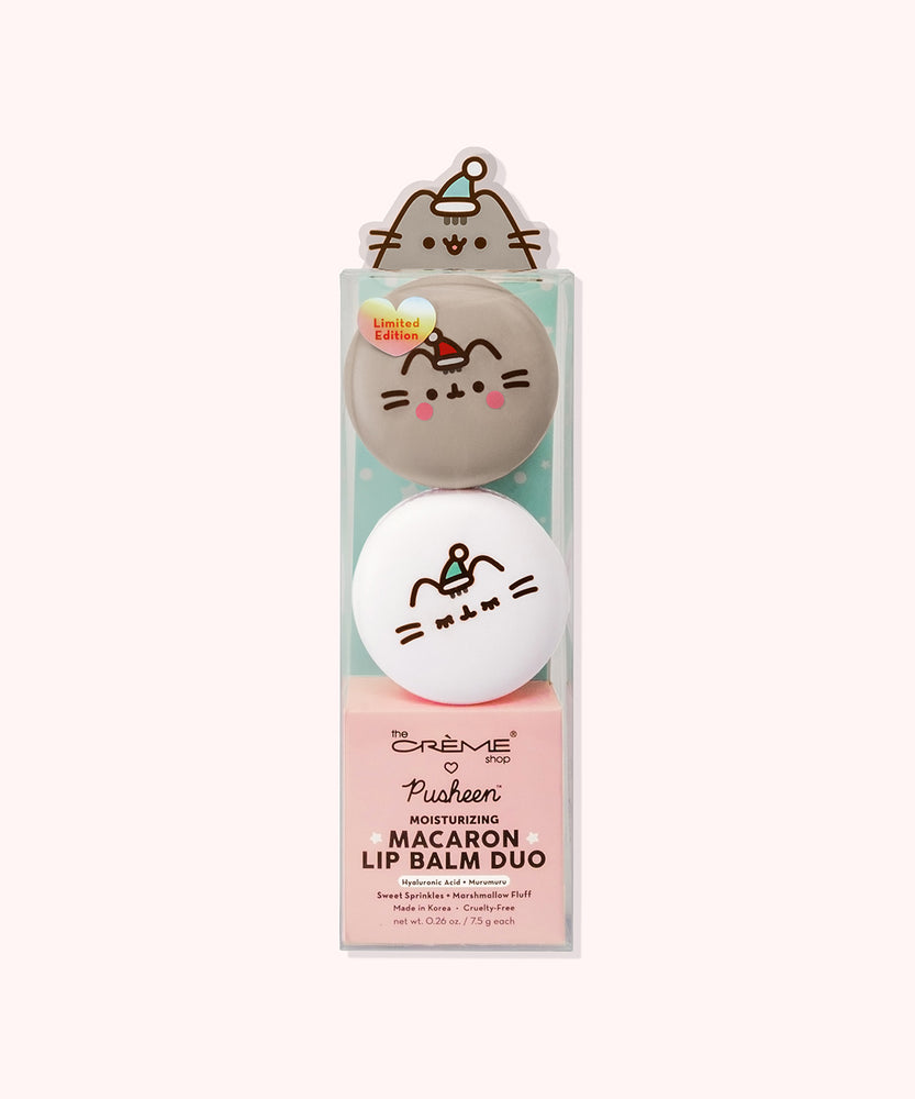 The Crème Shop x Pusheen Holiday Macaron Lip Balm Duo