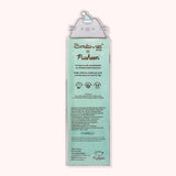 Back view of the packaging of the Pusheen Holiday Lip Balm Duo. Printed on the back are directions for how to use the product as well as the ingredients in the product.