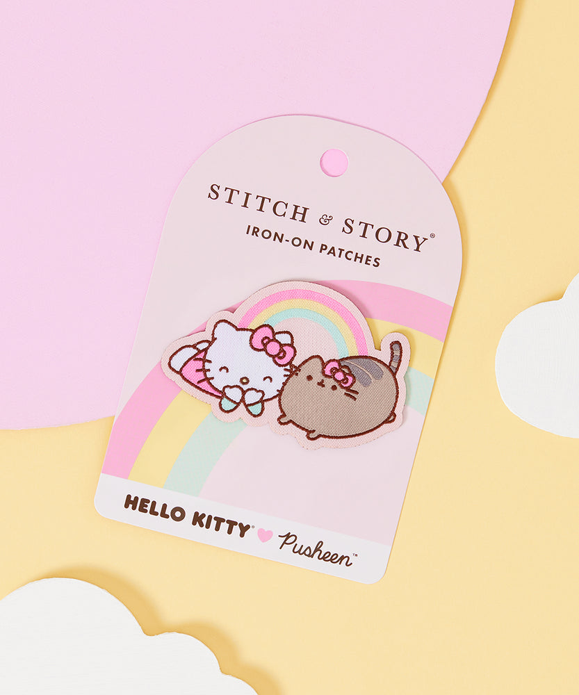 Borsellino a bustina portatutto Tinta Unita Hello Kitty in PU Iridescent