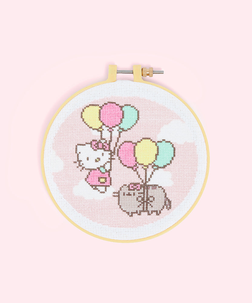 Limited engagement Hård ring Hello Kitty® x Pusheen® Cross-Stitch Kit – Pusheen Shop