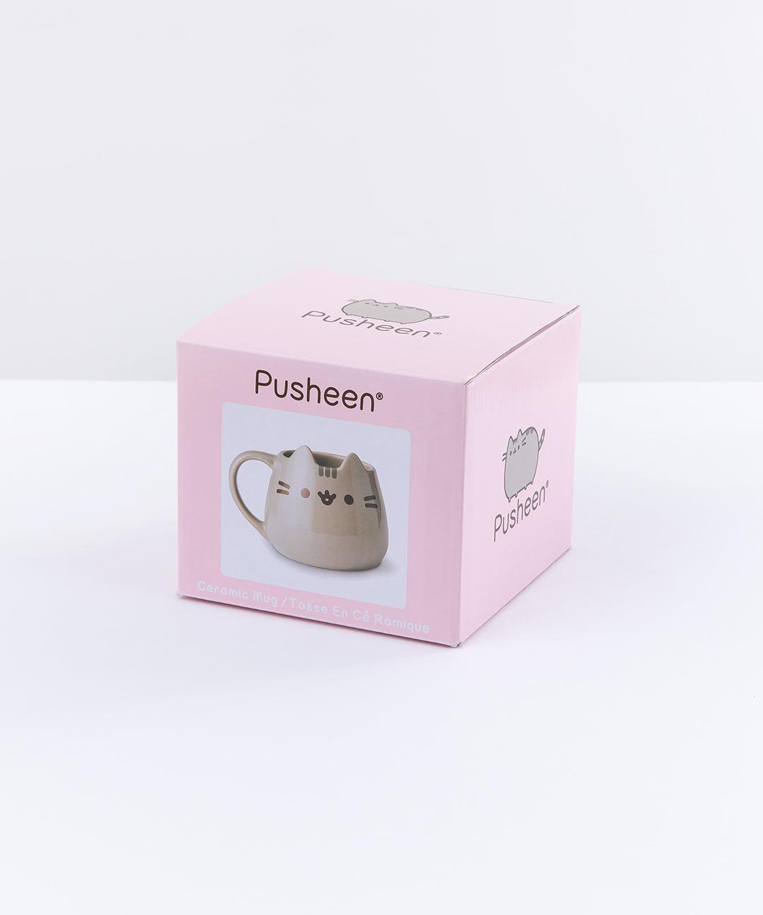 pusheen house plants glass mug with lid Pusheen Character Mug