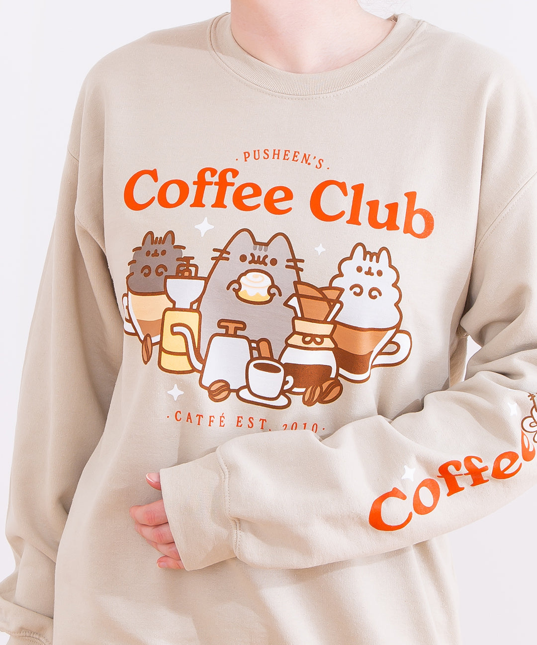 Pusheen Coffee Club Unisex Sweatshirt - Main Image