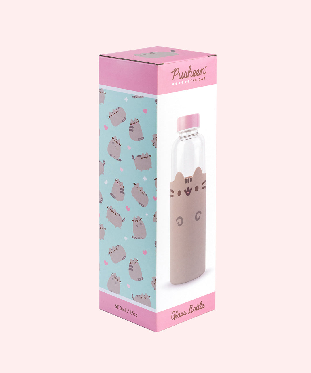 pusheen house plants glass mug with lid Pusheen Glass Water Bottle – Pusheen Shop