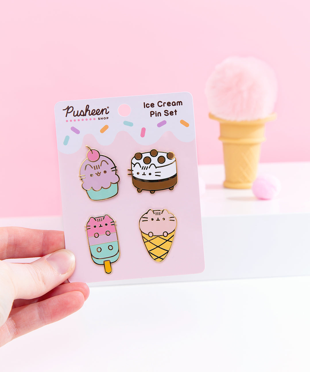 Pusheen Ice Cream Pin Set – Pusheen Shop
