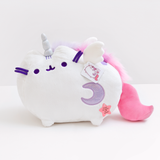Front view of the Super Musical Pusheenicorn Plush in front of a white background.